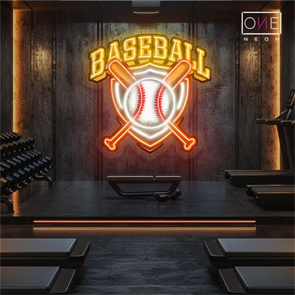 Enseigne Néon LED d'Œuvre d'Art d'Équipe de Baseball