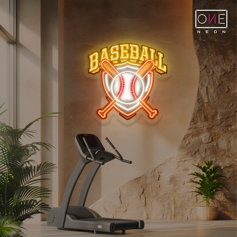 Enseigne Néon LED d'Œuvre d'Art d'Équipe de Baseball