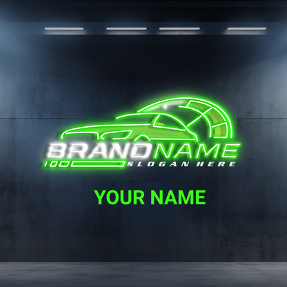 Enseigne lumineuse LED néon "Green Drive Artwork"