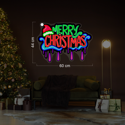 Enseigne néon LED Joyeux Noël
