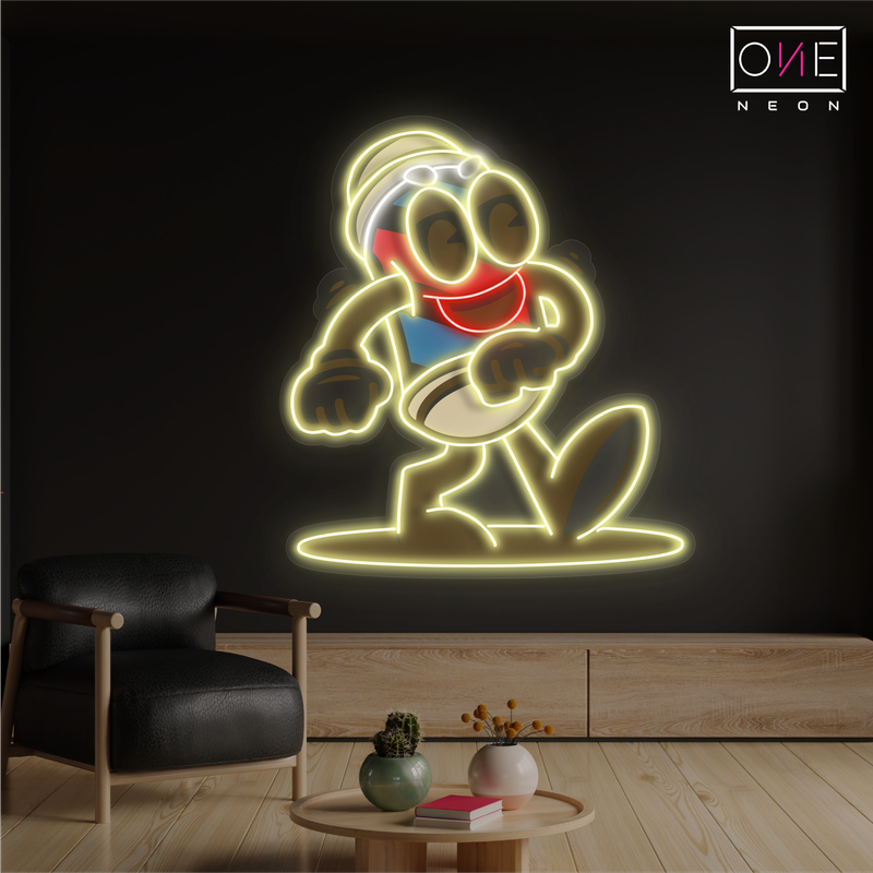 Enseigne lumineuse LED Néon Artwork Barber Buddy