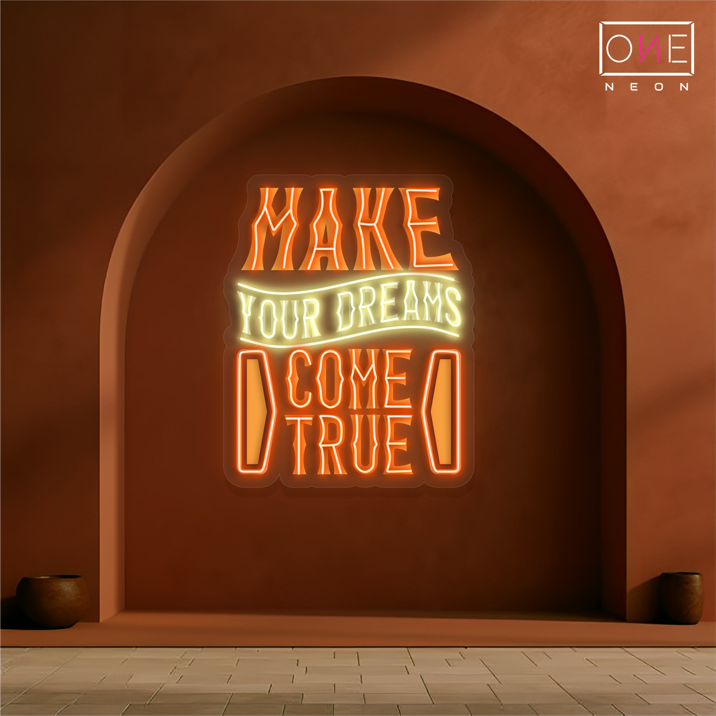 Réalisez vos rêves Enseigne Néon LED Artwork