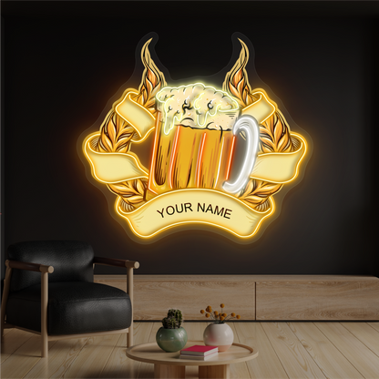 Enseigne néon LED Golden Ale