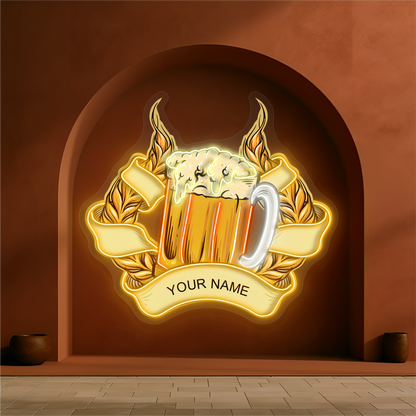 Enseigne néon LED Golden Ale