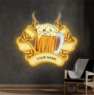 Enseigne néon LED Golden Ale