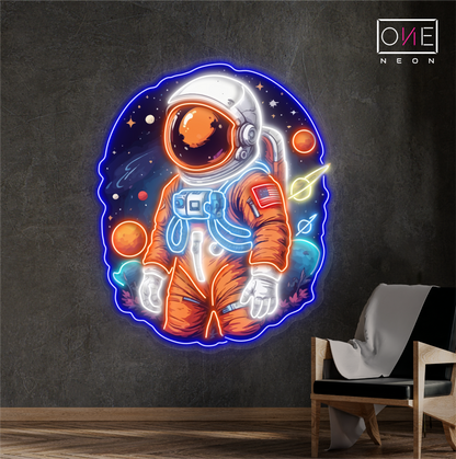 Enseigne LED néon décorative « Astral Voyager »