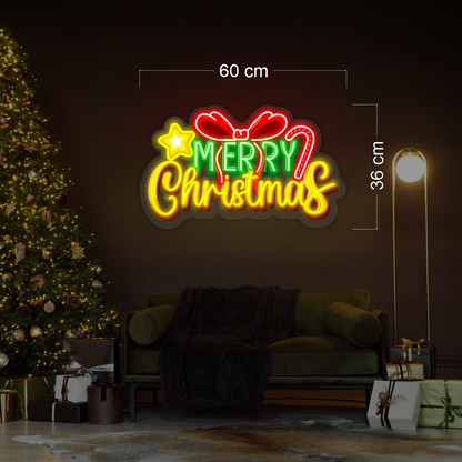 Enseigne néon LED Joyeux Noël