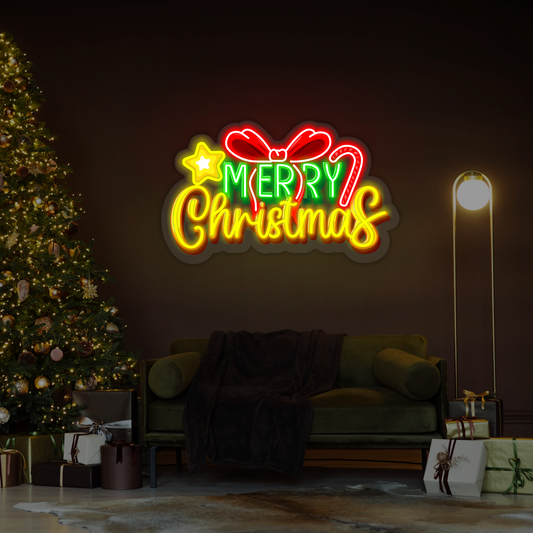Enseigne néon LED Joyeux Noël