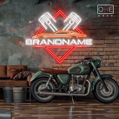 Enseigne LED néon décorative Piston Power