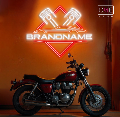 Enseigne LED néon décorative Piston Power