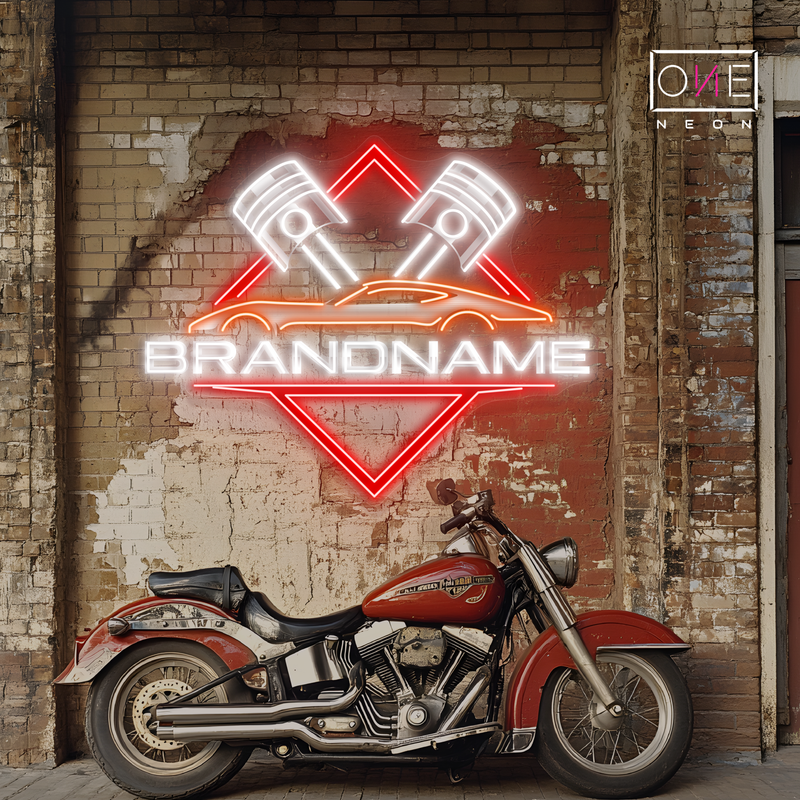 Enseigne LED néon décorative Piston Power