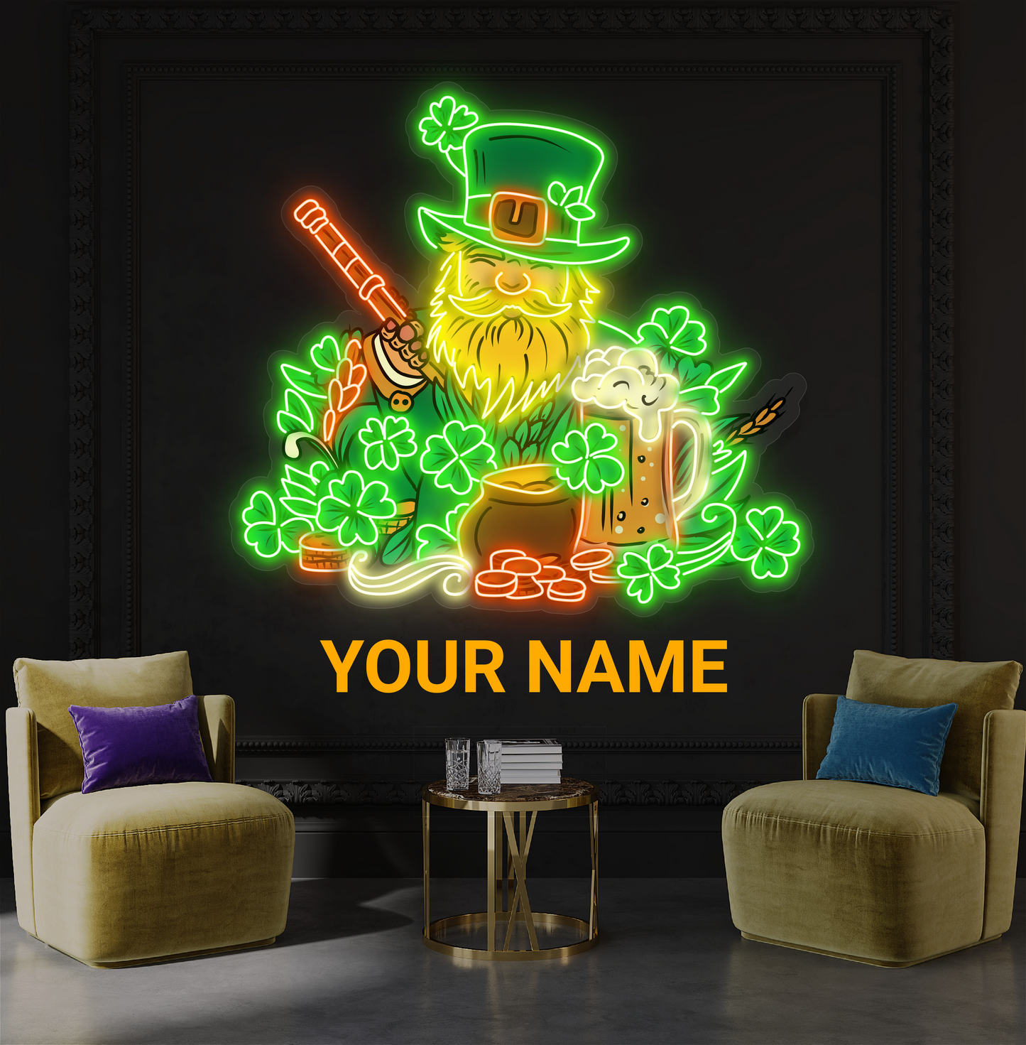Enseigne néon LED Lucky Brew
