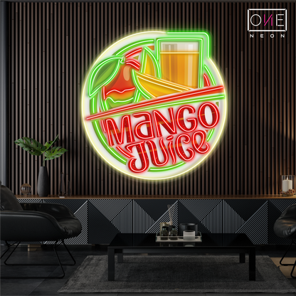 Enseigne LED néon décorative Jus de Mangue