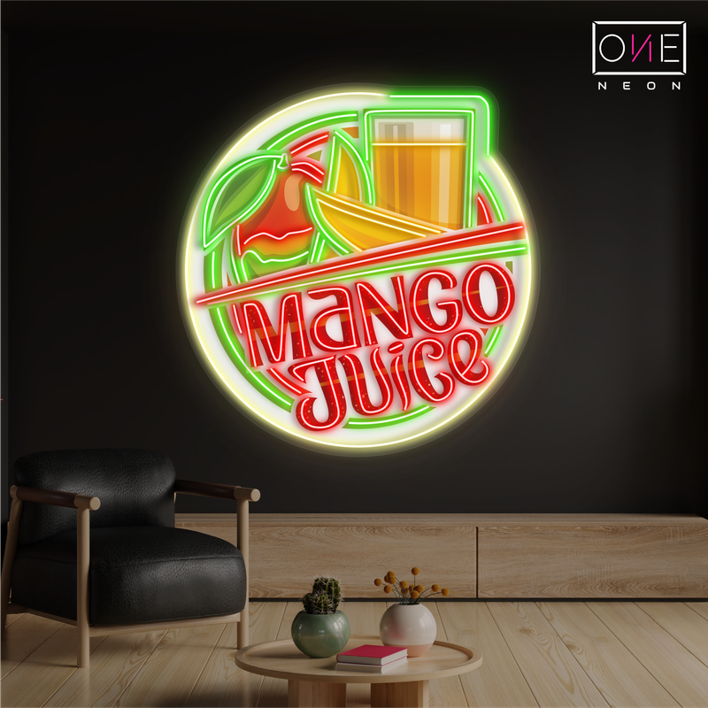 Enseigne LED néon décorative Jus de Mangue