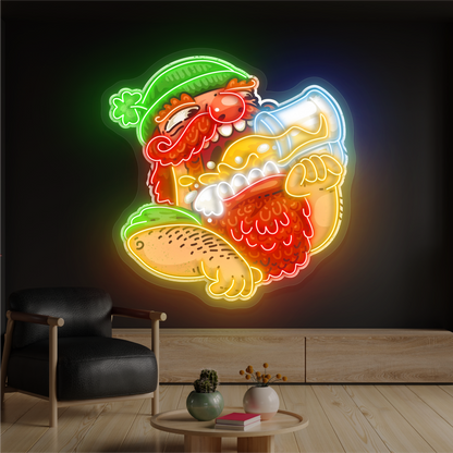 Enseigne néon LED Jolly Drinker