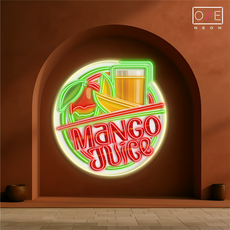 Enseigne LED néon décorative Jus de Mangue