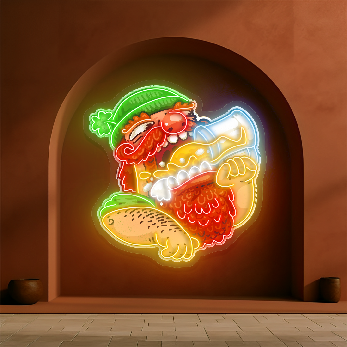 Enseigne néon LED Jolly Drinker