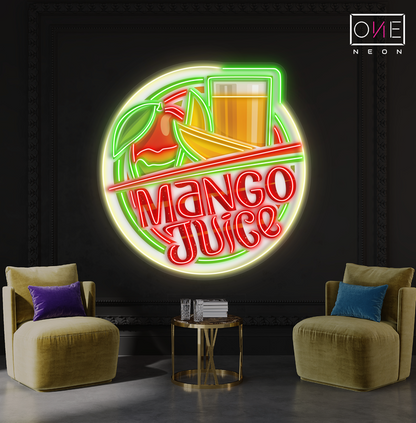 Enseigne LED néon décorative Jus de Mangue