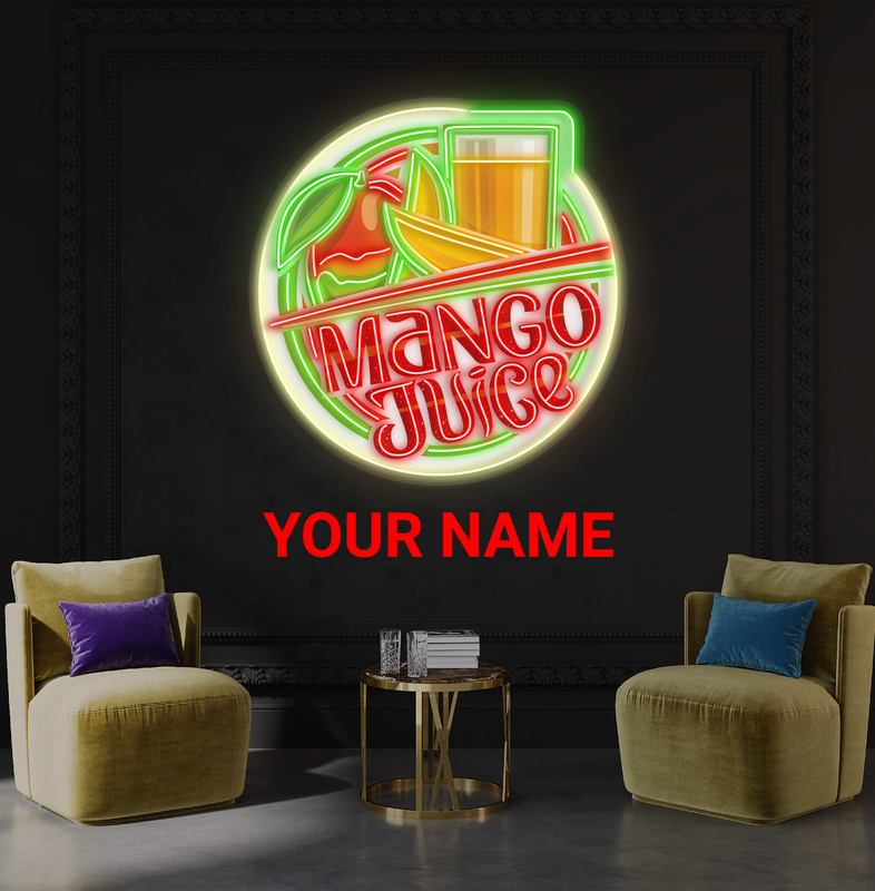 Enseigne LED néon décorative Jus de Mangue