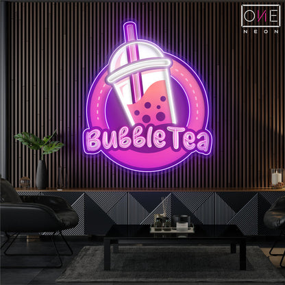 Enseigne néon LED Bubble Tea Delight