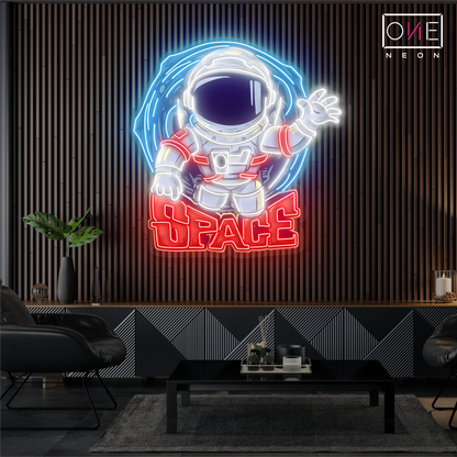 Enseigne néon LED "Space Voyager"