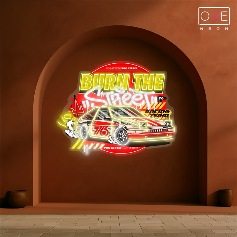 Enseigne Néon LED "Burn The Street Artwork"