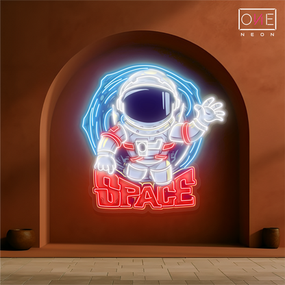 Enseigne néon LED "Space Voyager"