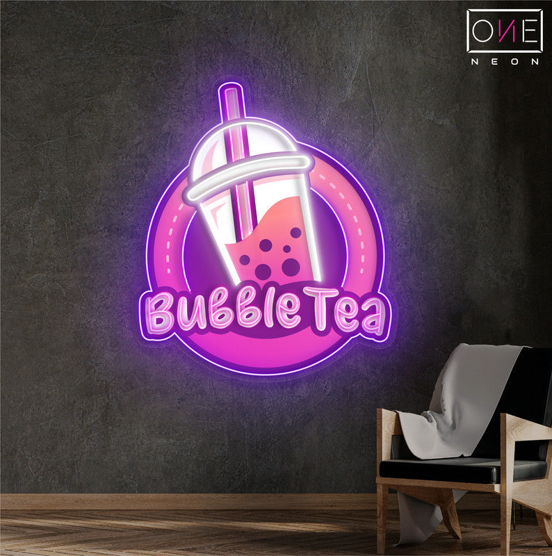 Enseigne néon LED Bubble Tea Delight