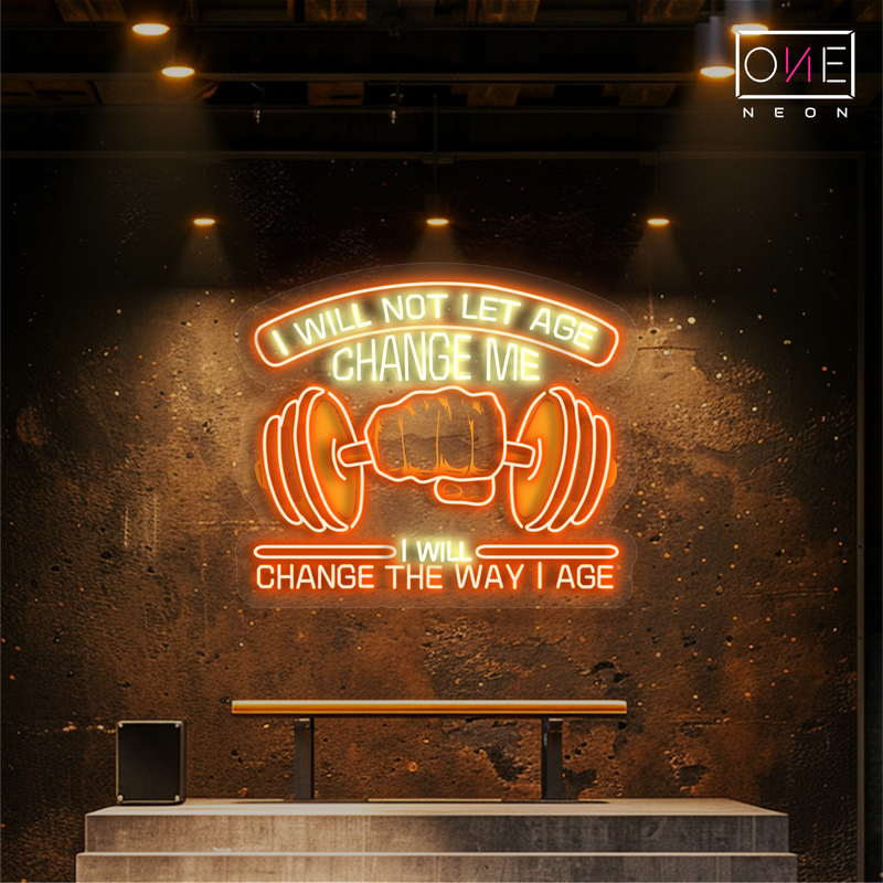 Enseigne néon LED "Age Defiance"