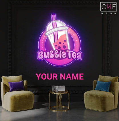 Enseigne néon LED Bubble Tea Delight