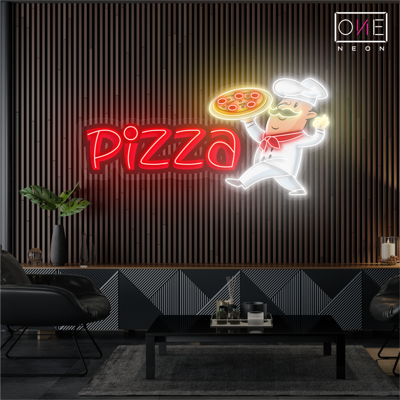 Enseigne néon LED "Fierté du Pizzaiolo"