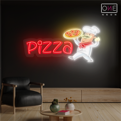 Enseigne néon LED "Fierté du Pizzaiolo"