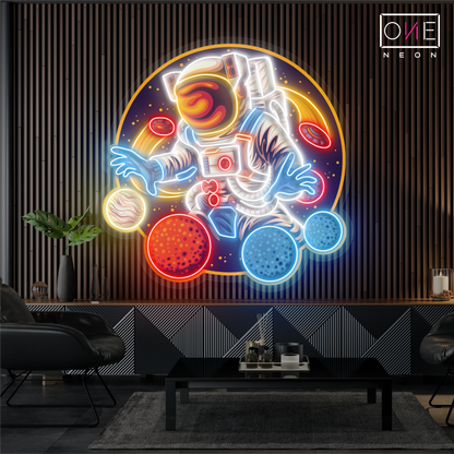 Enseigne néon LED Planet Juggler