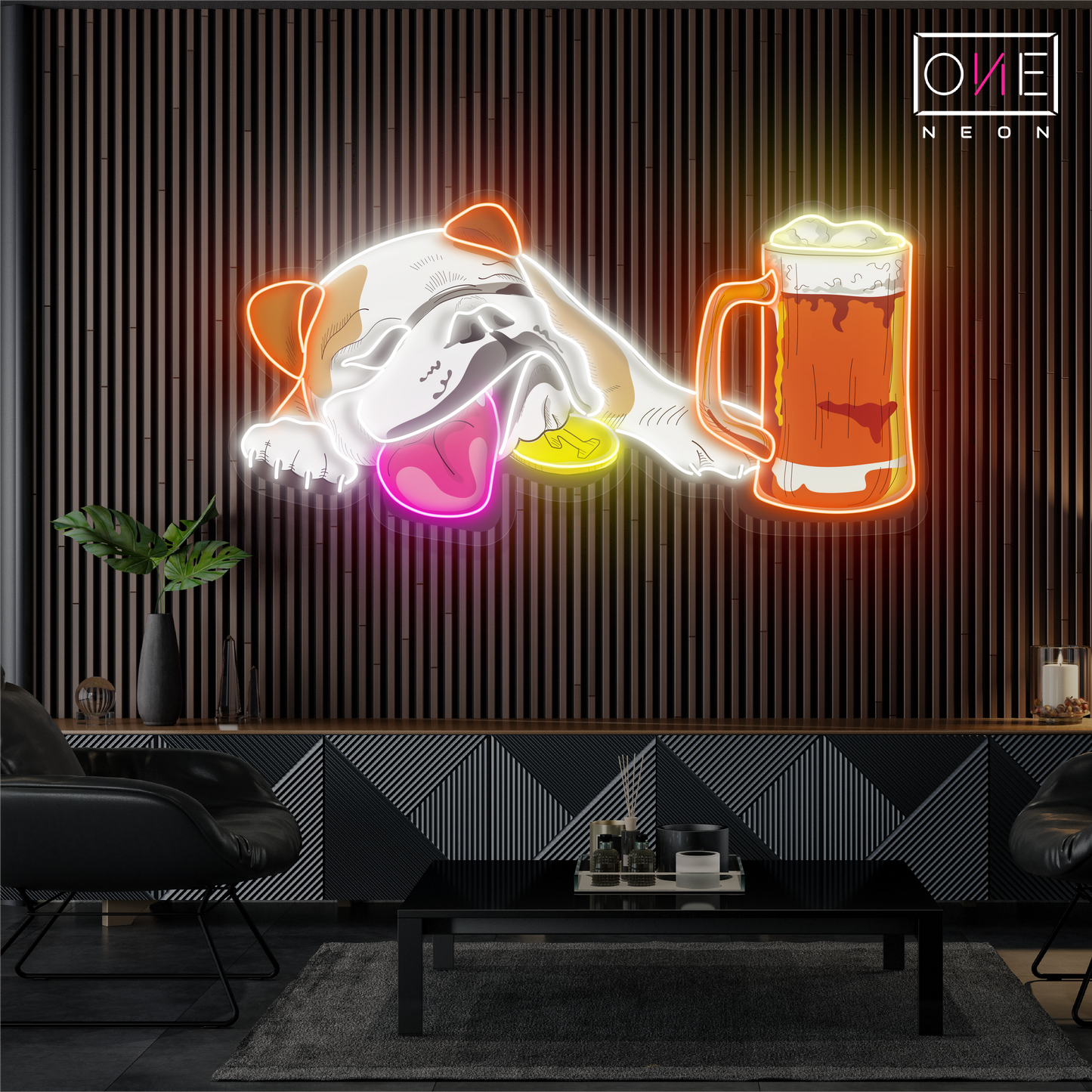 Enseigne néon LED Puppy Brew
