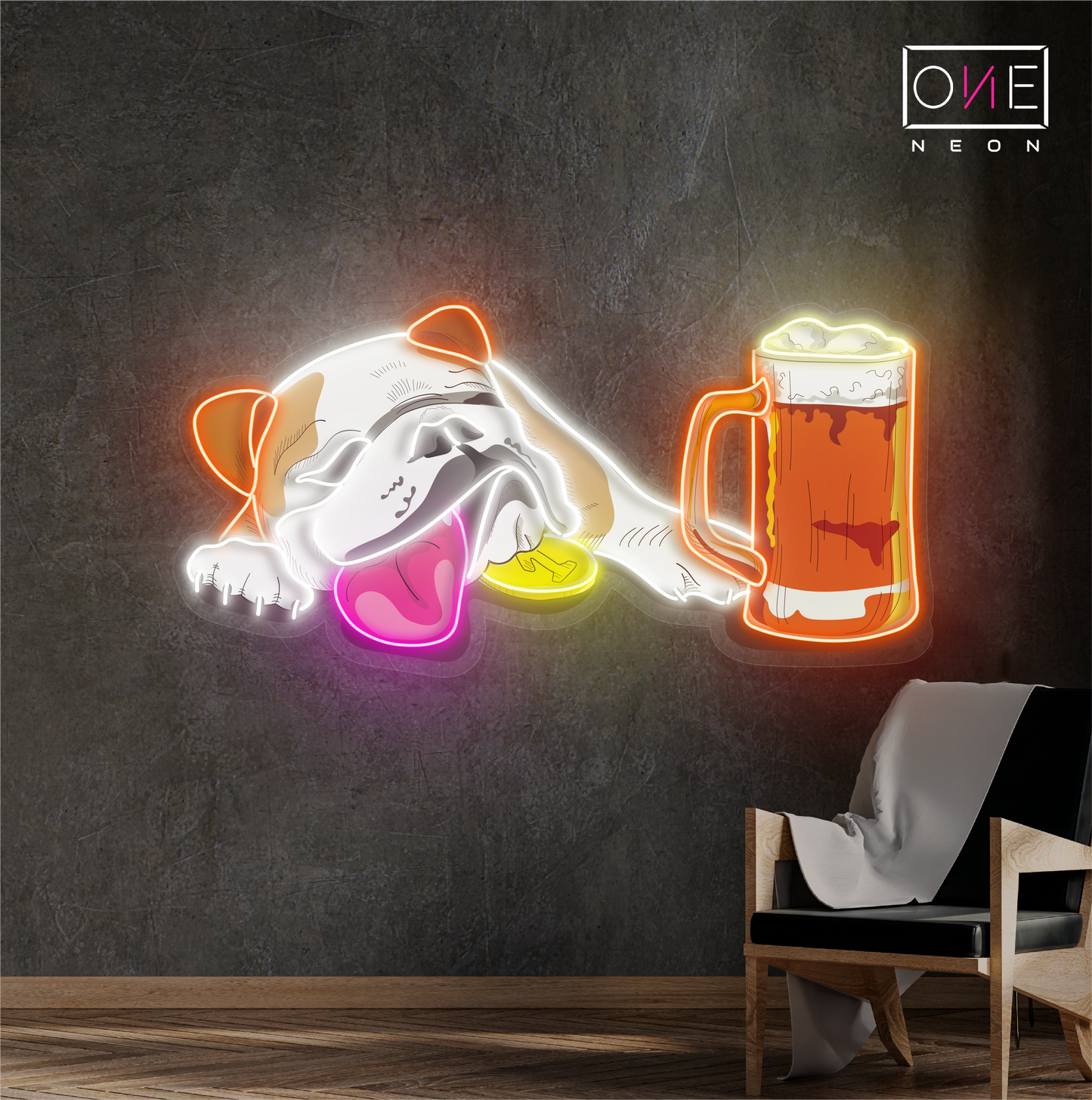Enseigne néon LED Puppy Brew