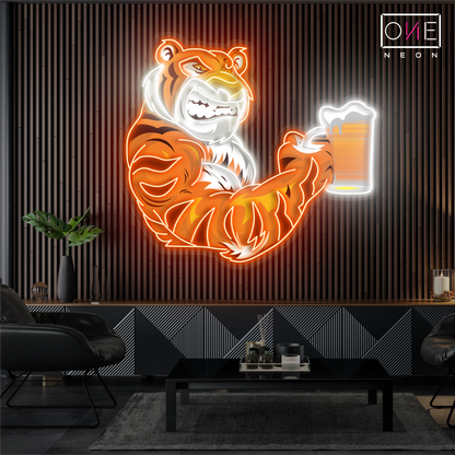 Enseigne Néon LED Art Mural Tiger Beer