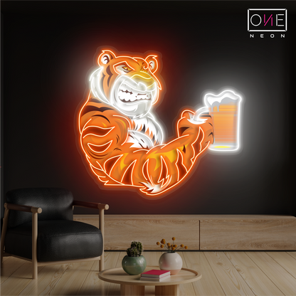 Enseigne Néon LED Art Mural Tiger Beer
