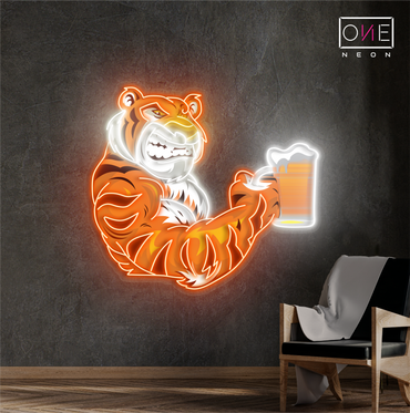 Enseigne Néon LED Art Mural Tiger Beer