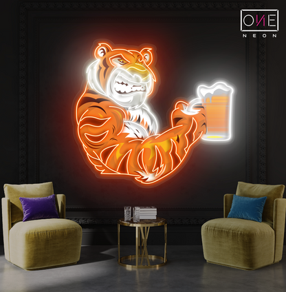 Enseigne Néon LED Art Mural Tiger Beer