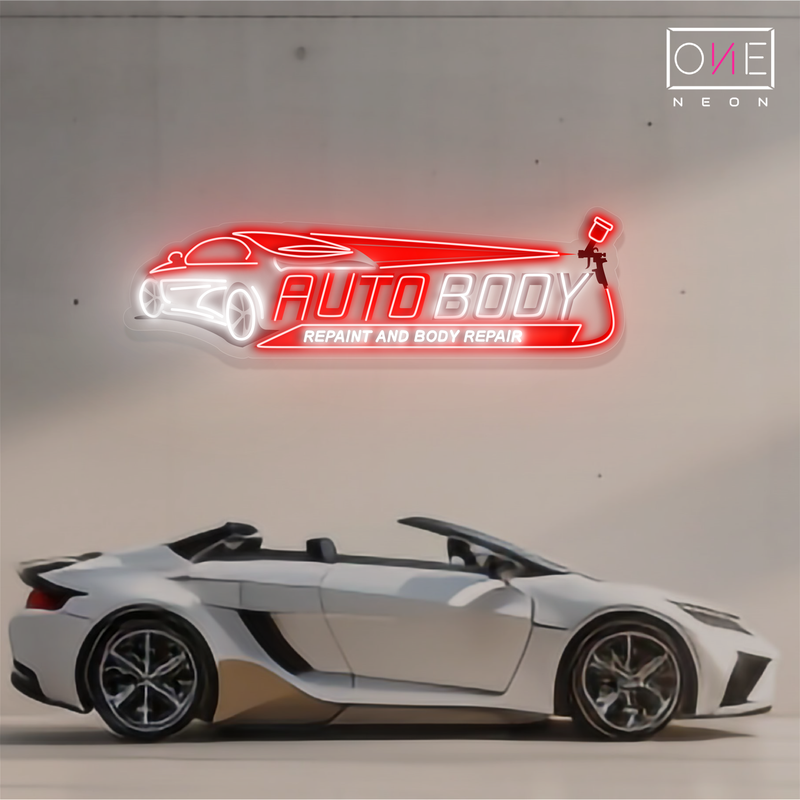 Enseigne lumineuse LED néon Carrosserie