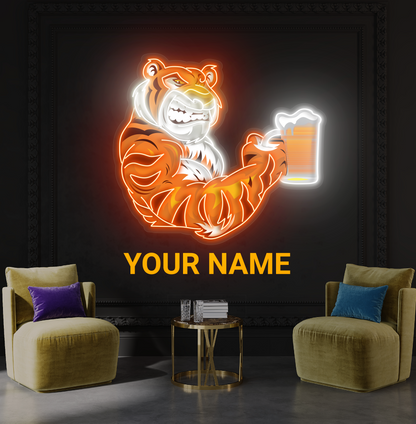Enseigne Néon LED Art Mural Tiger Beer