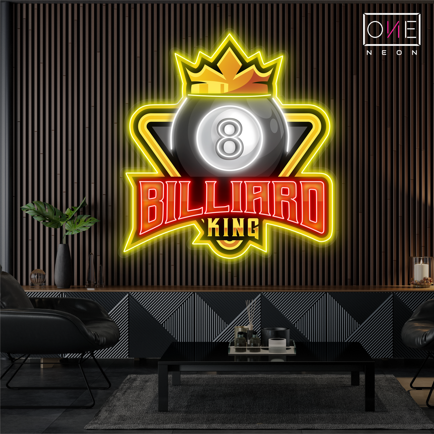 Enseigne LED néon 8 Billiard King