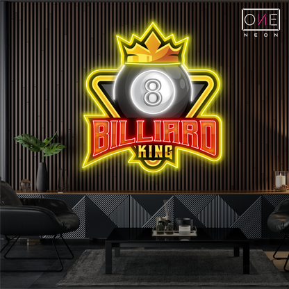 Enseigne LED néon 8 Billiard King