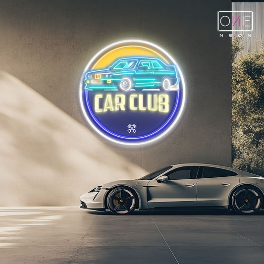 Enseigne néon LED Artwork Club Automobile
