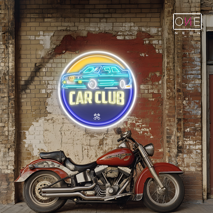 Enseigne néon LED Artwork Club Automobile