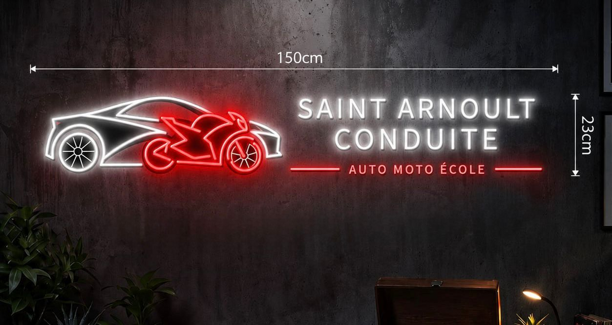 Saint Arnoult Conduite | Enseigne LED Néon