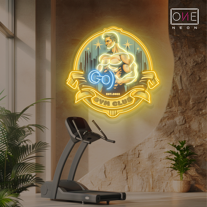 Enseigne néon LED décorative Power Gym Club