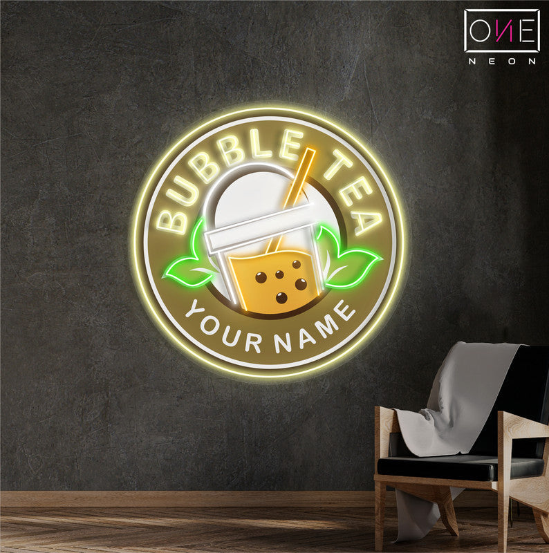Enseigne Néon LED "Bubble Tea"