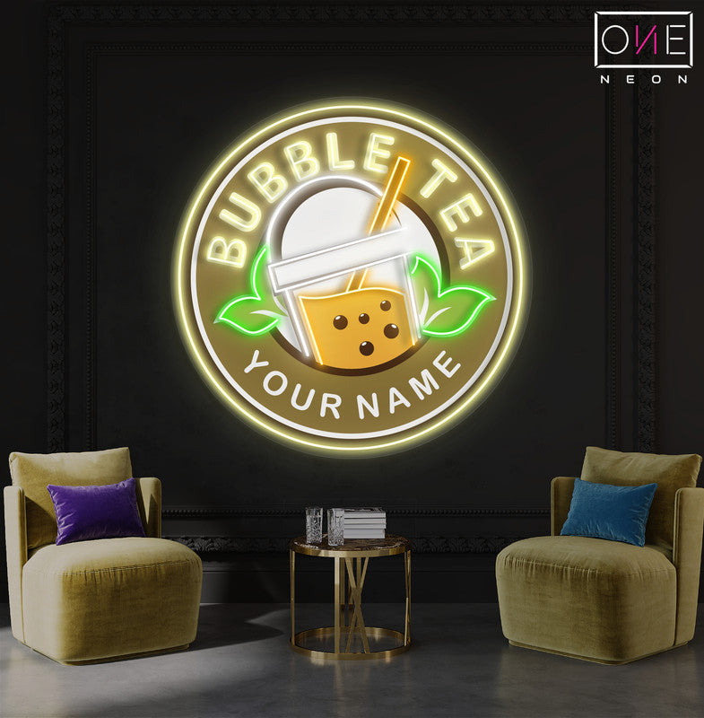 Enseigne Néon LED "Bubble Tea"