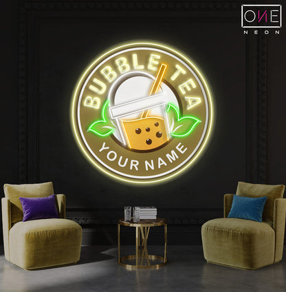Enseigne Néon LED "Bubble Tea"